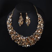 Lady Geometric Artificial Gemstones Alloy Wholesale Necklace sku image 4