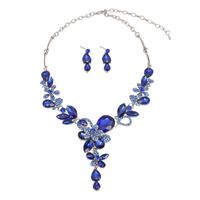 Lady Flower Artificial Gemstones Artificial Crystal Alloy Wholesale Necklace main image 3