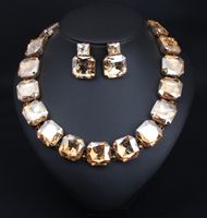 Dame Geometrisch Vergoldet Künstliche Edelsteine Glas Glas Kupfer Großhandel Halskette sku image 4