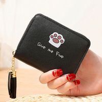 Women's Stripe Pu Leather Zipper Wallets main image 2