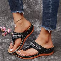 Women's Vintage Style Solid Color Open Toe Ankle Strap Sandals main image 5
