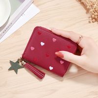 Women's Solid Color Pu Leather Hook Loop Wallets main image 3