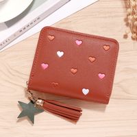 Women's Solid Color Pu Leather Hook Loop Wallets sku image 8