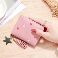 Women's Solid Color Pu Leather Hook Loop Wallets main image 5