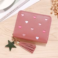 Women's Solid Color Pu Leather Hook Loop Wallets sku image 5