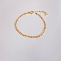 Casual Geometric 304 Stainless Steel 16K Gold Plated White Gold Plated Gold Plated Bracelets In Bulk sku image 5