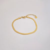 Casual Geometric 304 Stainless Steel 16K Gold Plated White Gold Plated Gold Plated Bracelets In Bulk sku image 4