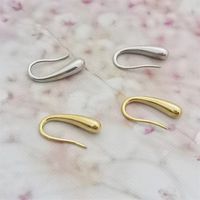 1 Pair Classic Style Commute U Shape Solid Color Stainless Steel Earrings main image 2