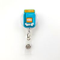 Cross-border Can Buckle Doctor Nurse Flexible Glue Pvc Work Permit Name Badges Holder Certificate Retractable Buckle Name Tag Clip sku image 28
