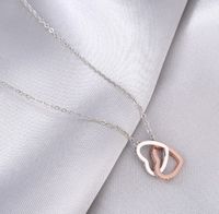 Mama Heart Shape Alloy Copper Zircon Pendant Necklace In Bulk main image 2