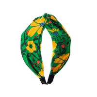 Casual Simple Style Flower Cloth Printing Hair Band main image 3