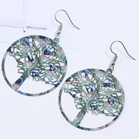 Cute Exaggerated Simple Style Multicolor Tree Alloy Hollow Out Women's Drop Earrings main image 4