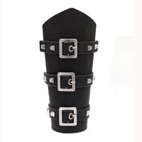 Artificial Cutting Oil Edge Pu Leather Pentagram Wristband Wax Rope Strap Tough Man Riding Protective Gear sku image 1
