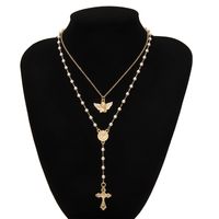 Ig Style Lady Butterfly Alloy Plating Women's Layered Necklaces 1 Piece main image 5