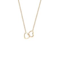 304 Stainless Steel 18K Gold Plated Simple Style Plating Heart Shape Necklace main image 2