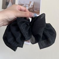 Simple Style Bow Knot Cloth Patchwork Hair Claws sku image 6