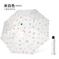 Regenschirm Großhandel Geschenk Koreanisch Mädchen Mori Uv Vinyl Werbung Regenschirm Set Logo Drei Faltbare Sonnenschutz Regenschirm sku image 11