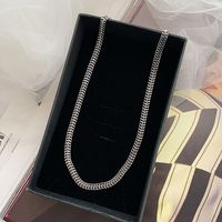304 Stainless Steel 18K Gold Plated Hip-Hop Simple Style Plating Solid Color Bracelets Necklace main image 5