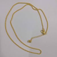 Classic Style Geometric Copper 18k Gold Plated Necklace In Bulk sku image 6