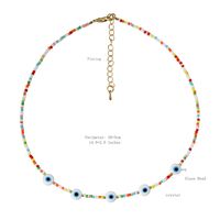 Vacation Eye Glass Seed Bead Beaded Plating Women's Necklace sku image 2