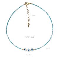 Vacation Eye Glass Seed Bead Beaded Plating Women's Necklace sku image 1