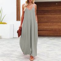 Women's Home Casual Solid Color Full Length Jumpsuits main image 1