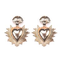 Elegant Lady Heart Shape Alloy Plating Women's Drop Earrings sku image 1