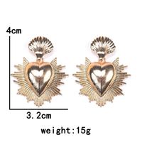 Elegant Lady Heart Shape Alloy Plating Women's Drop Earrings main image 3
