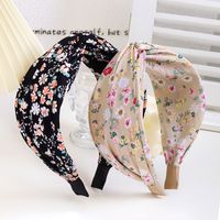 Sweet Simple Style Ditsy Floral Cloth Printing Hair Band main image 4
