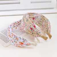 Sweet Simple Style Ditsy Floral Cloth Printing Hair Band main image 3