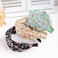 Sweet Simple Style Ditsy Floral Cloth Printing Hair Band main image 1