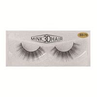 Sweet Solid Color Imitation Mink False Eyelashes 1 Pair sku image 8