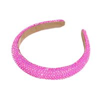 Women's Shiny Solid Color Plastic Inlay Rhinestones Hair Band main image 3