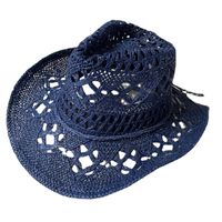 Unisex Retro Ethnic Style Bohemian Solid Color Straw Hat main image 3