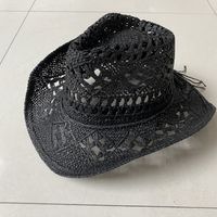 Unisex Retro Ethnic Style Bohemian Solid Color Straw Hat sku image 2