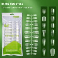 Simple Style Transparent Abs Nail Patches 1 Set main image 1