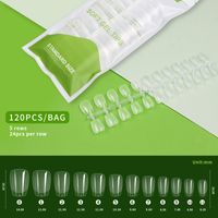 Simple Style Transparent Abs Nail Patches 1 Set sku image 4