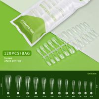 Simple Style Transparent Abs Nail Patches 1 Set sku image 8