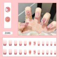 Cute Retro Heart Shape Rose Flower Abs Nail Patches 1 Set main image 4