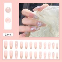 Cute Retro Heart Shape Rose Flower Abs Nail Patches 1 Set sku image 8