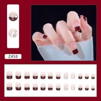 Cute Retro Heart Shape Rose Flower Abs Nail Patches 1 Set sku image 3