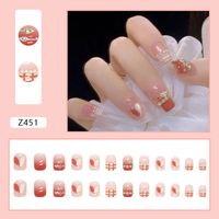 Cute Retro Heart Shape Rose Flower Abs Nail Patches 1 Set sku image 10