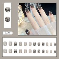 Cute Retro Heart Shape Rose Flower Abs Nail Patches 1 Set sku image 6