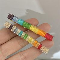 Simple Style Color Block Alloy Plating Inlay Artificial Gemstones Hair Clip main image 5