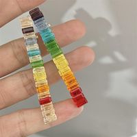 Simple Style Color Block Alloy Plating Inlay Artificial Gemstones Hair Clip main image 2