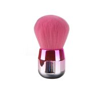 Lady Artificial Fiber Plastic Handgrip Makeup Brushes 1 Piece sku image 3