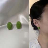 Fashion Geometric Alloy Plating Artificial Diamond Women's Earrings 1 Pair sku image 3