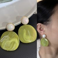 Fashion Geometric Alloy Plating Artificial Diamond Women's Earrings 1 Pair sku image 2