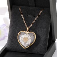 Casual Cute Vacation Heart Shape Alloy Resin Wholesale Earrings Necklace main image 2