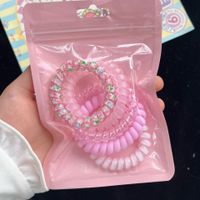 Cute Commute Korean Style Solid Color Plastic Resin Patchwork Hair Tie main image 4